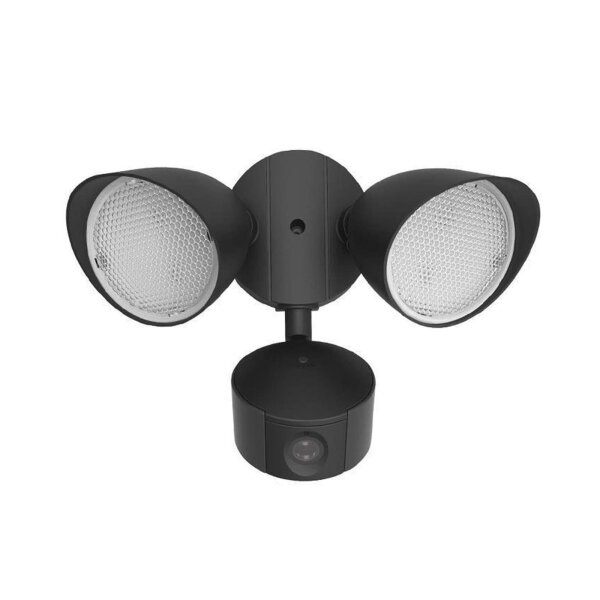 Lutec Draco LED Außenwandleuchte mit Kamera 20W Bewegungsmelder WiFi Schwarz