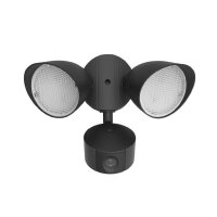 Lutec Draco LED Außenwandleuchte mit Kamera 20W Bewegungsmelder WiFi Schwarz