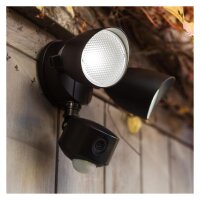 Lutec Draco LED Außenwandleuchte mit Kamera 20W Bewegungsmelder WiFi Schwarz