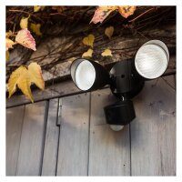 Lutec Draco LED Außenwandleuchte mit Kamera 20W Bewegungsmelder WiFi Schwarz