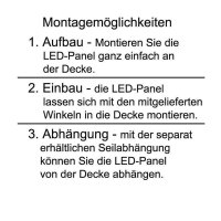 Deckenleuchte Telefunken LED Panel Deckenlampe 119,5 x 15 cm dimmbar über Schalter