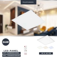 *B-Kartonage Telefunken  LED Panel Deckenlampe 45 x 45 cm...