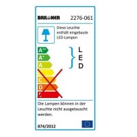 Akku-Sensorleuchte Lero, Titan, 6x0,06W – Briloner