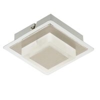 LED Deckenleuchte Metallo, Aluminium, Chrom, 5 Watt,...