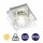LED Wandleuchte TORA, Chrom, 3 Watt, 12 x 12 x 9 cm – Briloner