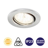 Briloner  Fit LED Einbaulampe Aluminium