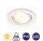 LED Einbaulampe Fit, Weiß, Bohrloch 6,8 cm, 5 Watt, 3000K, Ø 8,6 cm – Briloner