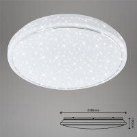 Deckenleuchte Briloner Star LED Sternenhimmel Fernbedienung dimmbar Deckenlampe