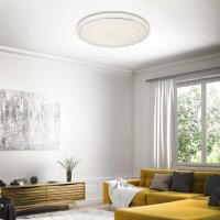 LED Deckenlampe Star, Weiß, 48 Watt, 3000 – 6000K, dimmbar, mit Fernbedienung – Briloner