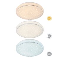 LED Deckenlampe Star, Weiß, 48 Watt, 3000 – 6000K, dimmbar, mit Fernbedienung – Briloner