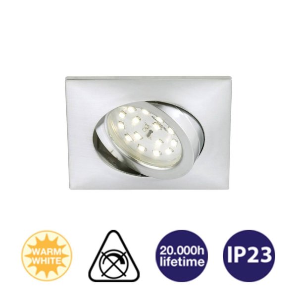 B-Kartonage Briloner  LED 5W 400lm Alu schwenkbar Einbaulampe Strahler Spot
