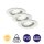 Einbauleuchten Fit, Weiß, Bohrloch 6,8 cm, 3x3W, 3000K, schwenkbar, Ø 8,6 cm – Briloner Prisma