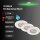 LED Einbauspots Attach, Weiß, Bohrloch 6 cm, 3x5,5W, 3000K, Glas, Ø 8 cm – Briloner
