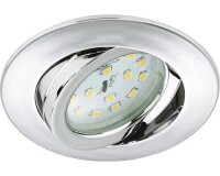 Einbauleuchten Briloner 5,5 Watt LED Chrom Schwenkbar...