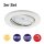 LED Einbaulampen, Weiß, Bohrloch 6,8 cm, 3x5W, 3000K, dimmbar, Ø 8,6 cm – Briloner / Prisma