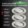 LED Einbauleuchten, Nickelmatt, Bohrloch 6,8 cm, 3x5W, 3000K, dimmbar – Briloner / Prisma