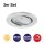 LED Einbauspots, Aluminium, Bohrloch 6,8 cm, 3x5W, 3000K, dimmbar, Ø 8,6 cm – Briloner / Prisma