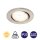 LED Einbauspot Fit, Nickelmatt, Bohrloch 6,8 cm, 5 Watt, 3000K, Ø 8,6 cm – Briloner