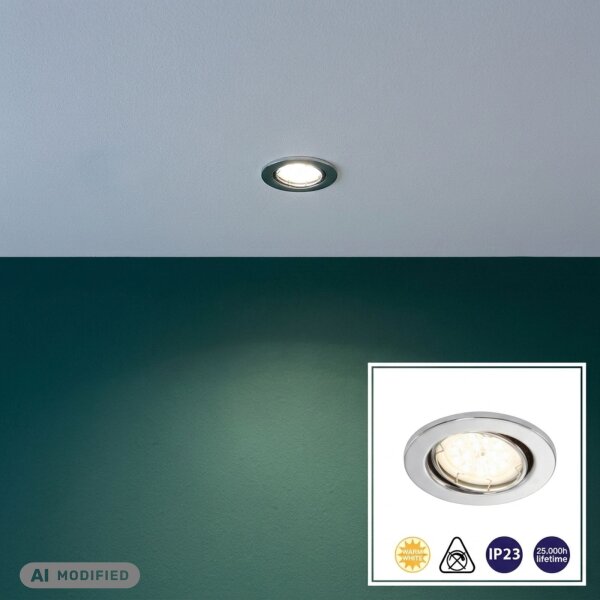Briloner  Fit LED Chrom Spot Einbaulampe