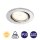 LED Einbaulampe Fit, Chrom, Bohrloch 6,8 cm, 5 Watt, 3000K, Ø 8,6 cm – Briloner