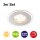 Einbauleuchten Briloner Attach LED Einbauleuchten-Set 3-flammig Aluminium, IP44, dimmbar
