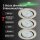 LED Einbauleuchten Prisma, Nickelmatt, Bohrloch 6,8 cm, 3x5W, dimmbar, schwenkbar – Briloner