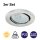 Briloner  Prisma LED 3er Set Aluminium Einbaulampen Spots