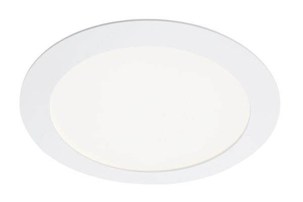 LED Einbauleuchte Flat In, Weiß, Bohrloch 20,5 cm, 18 Watt, 4000K, IP44, Ø 22,5 cm – Briloner