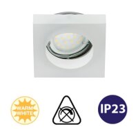 LED Einbauleuchte Downlight Attach, Glas mattiert, Bohrloch 6,8 cm, 5 Watt, 3000K – Briloner