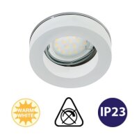 LED Einbauleuchte Attach, Glas mattiert, Bohrloch 6,8 cm,...