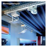 Schienenstrahler M6 Track5, Silber, 27 Watt, 19 x 35 x 48 cm, Hochvolt (230V) – Fischer