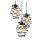 3-flammige Pendelleuchte Black Steel, Schwarz, 3 x E27 max. 60W, Ø 42,5 cm – Briloner