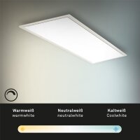 LED Deckenleuchte Panel Piatto, Weiß, 23 Watt, 3000 – 6500K, dimmbar – Briloner