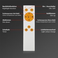 LED Deckenleuchte Panel Piatto, Weiß, 23 Watt, 3000 – 6500K, dimmbar – Briloner