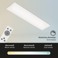 LED Deckenleuchte Panel Piatto, Weiß, 23 Watt, 3000 – 6500K, dimmbar – Briloner