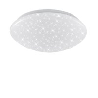 Deckenleuchte Badleuchte Briloner LED 12W Ø28cm Sternenhimmel Weiß