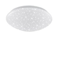 LED Deckenleuchte Elipso, Weiß / Kristalloptik, 15 Watt, 4000K, Sternenhimmel-Effekt – Briloner