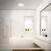 LED Deckenleuchte Elipso, Weiß / Kristalloptik, 15 Watt, 4000K, Sternenhimmel-Effekt – Briloner
