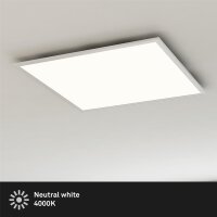 LED Deckenlampe Panel Simple, Weiß, 38 Watt, 4000K,...