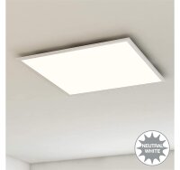 LED Deckenlampe Panel Simple, Weiß, 38 Watt, 4000K, 59,5 x 59,5 x 4,9 cm – Briloner