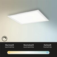 Briloner  Piatto LED Panel Deckenlampe Lichtfarbe einstellbar mit Fernbedienung 45 cm