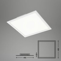 Briloner  Piatto LED Panel Deckenlampe Lichtfarbe einstellbar mit Fernbedienung 45 cm