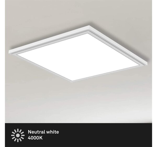LED Deckenleuchte Piatto, Weiß, 24 Watt, 45 x 45 x 4,9 cm – Briloner