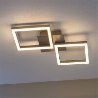 Briloner Frame LED Deckenleuchte Chrom Alu 47x23cm 16W...
