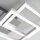 Briloner Frame LED Deckenleuchte Chrom Alu 47x23cm 16W Warmweiß
