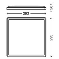 Briloner  Slim LED mit Hintergrundlicht Deckenlampe