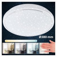 Briloner  Star LED Sternenhimmel Lichtfarbe verstellbar über Lichtschalter Deckenlampe