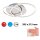 Briloner Frame LED Deckenleuchte Chrom-Alu 51x39cm Schwenkbar Dimmbar Memory 40W Warmweiß