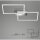 Briloner Frame LED Deckenleuchte Chrom Alu 50x39cm Dimmbar CCT Fernbedienung 30W