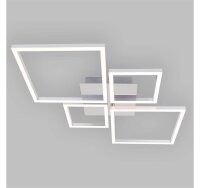 Briloner Frame LED Deckenleuchte Chrom Alu 75x47cm...